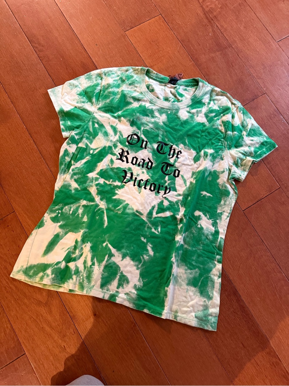 NFL custom made Philadelphia eagles Green & White Tie-Dye Graphic Tee sz L